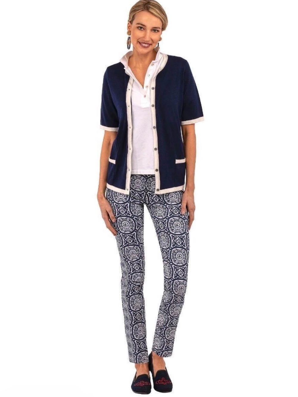 Gretchen Scott Gripeless Pull On Pants Sultan's Dining Room StyleLeggings S